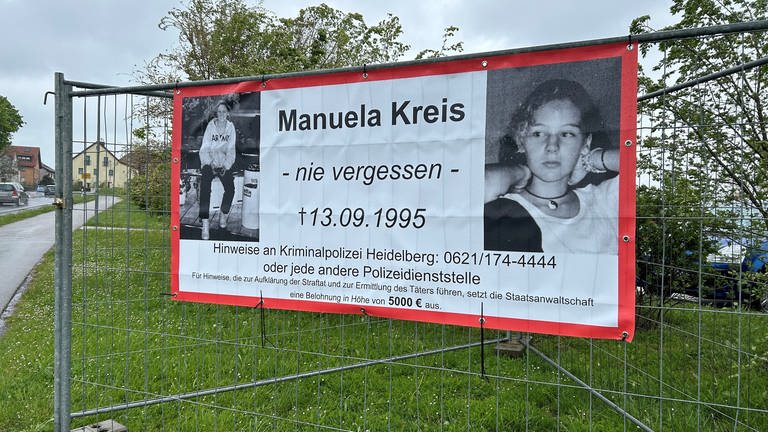 Plakat von der getöteten Manuela Kreis aus Siegelsbach